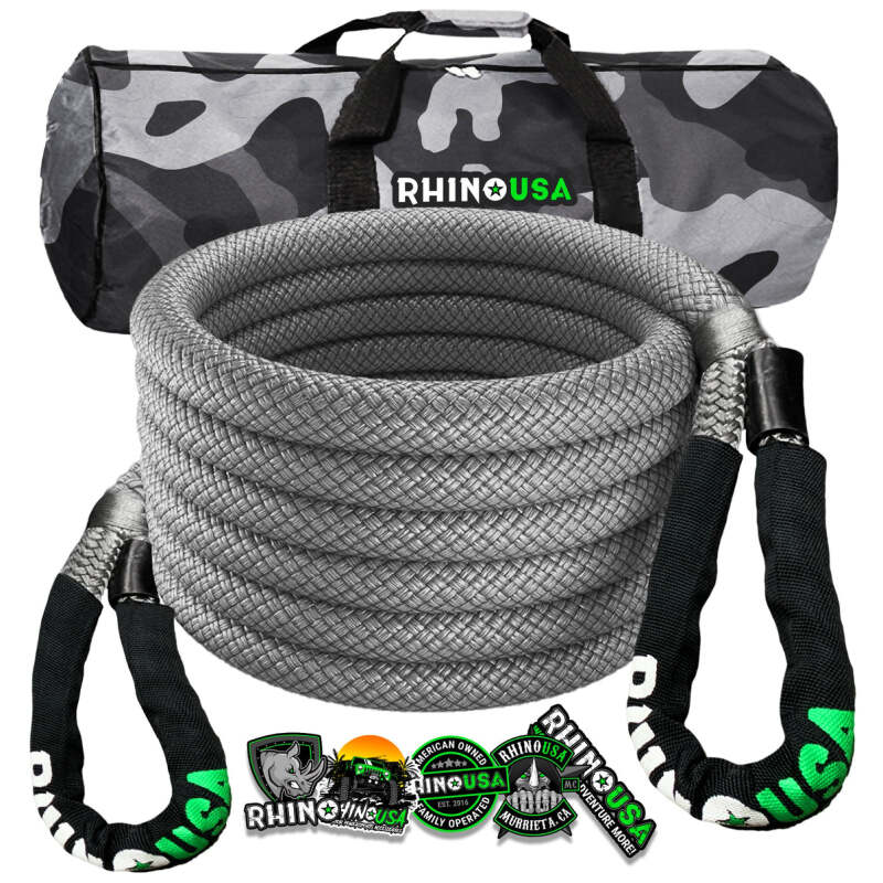 Rhino USA Kinetic Energy Recovery Rope (1In X 30Ft) Gray
Recovery Rope