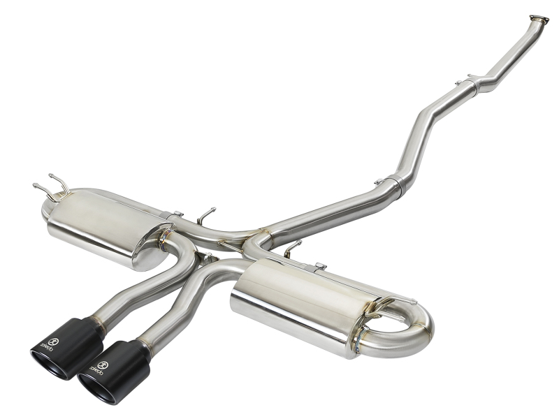 aFe Takeda 3in 304 SS Cat-Back Exhaust System w/ Black Tips 2017+ Honda Civic Si (4dr) I4 1.5L (t) thumbnail 2