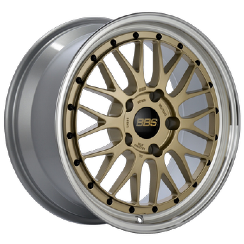 BBS LM 19x12 5x130 ET44 CB 71.6 Gold / Diamond Cut Lip Wheel