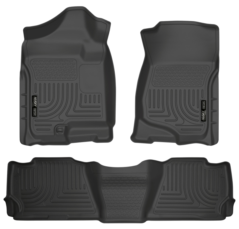 Husky Liners 07-13 GM Escalade/Suburban/Yukon WeatherBeater Black Front & 2nd Seat Floor Liners thumbnail 5