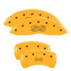 MGP 4 Caliper Covers Engraved Front & Rear Classic/SS Yellow Finish Black Char 2000 Chevrolet Camaro thumbnail 9