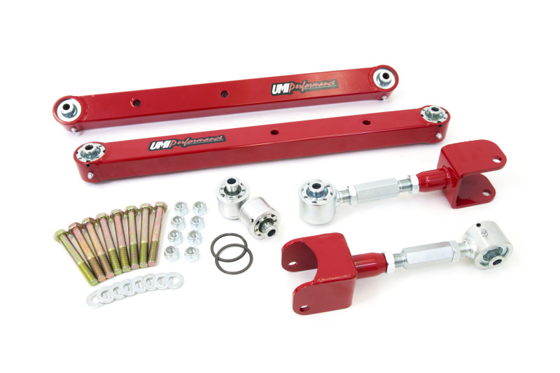 UMI Pro-Touring kit: boxed lowers, adj uppers, Roto-Joints, USA-made.