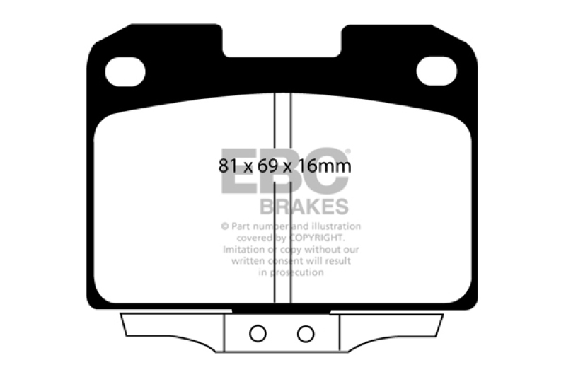 EBC 94-96 Dodge Stealth 3.0 4WD Redstuff Rear Brake Pads thumbnail 4