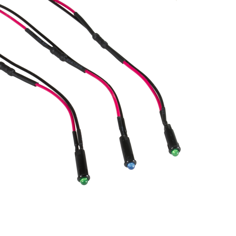 Autometer LED Indicator Light Kit 5/32in. (2 Green, 1 Blue) thumbnail 4