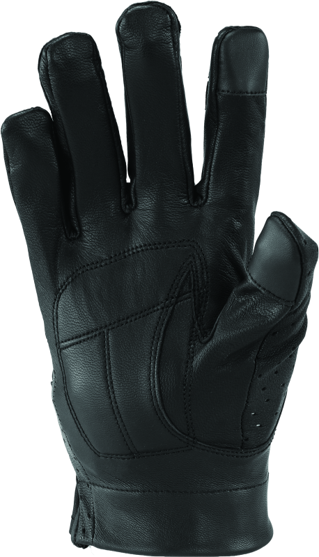 Kuryakyn Leather By River Road Tucson Leather Perforated Gloves Black Womens - Small thumbnail 2