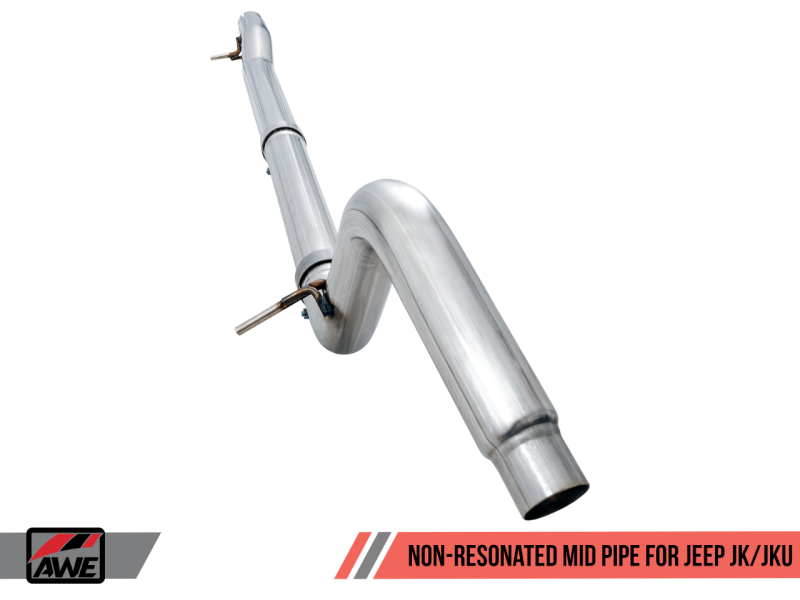 AWE Tuning 07-18 Jeep Wrangler JK/JKU 3.6L Non-Resonated Mid Pipe thumbnail 5