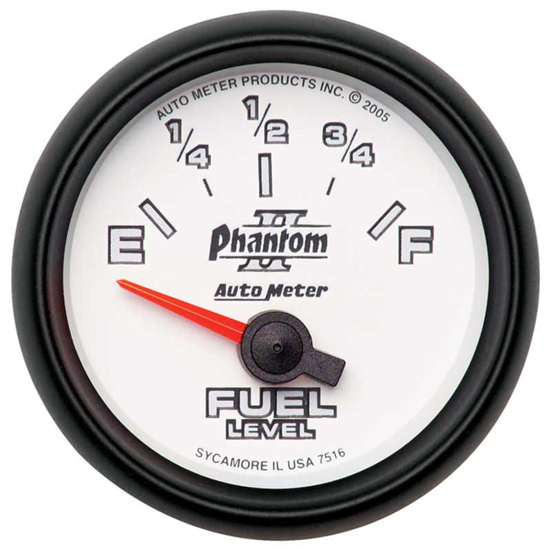 Autometer Phantom II 2-1/16in 240E - 33F OHM Electric Fuel Level Gauge thumbnail 6