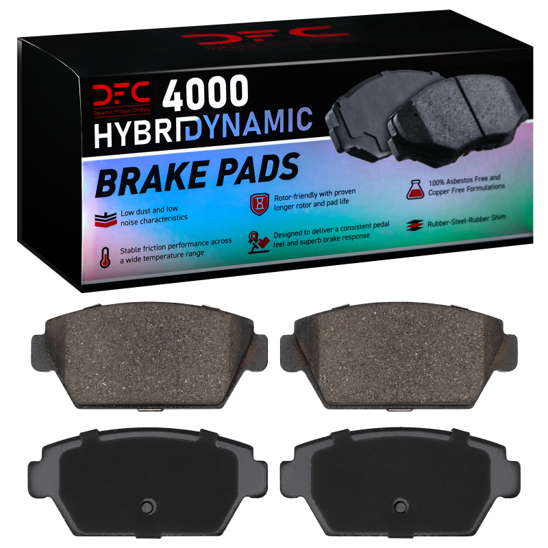 DFC 85-94 Plymouth Laser Rear 4000 Hybridynamic Brake Pads thumbnail 4