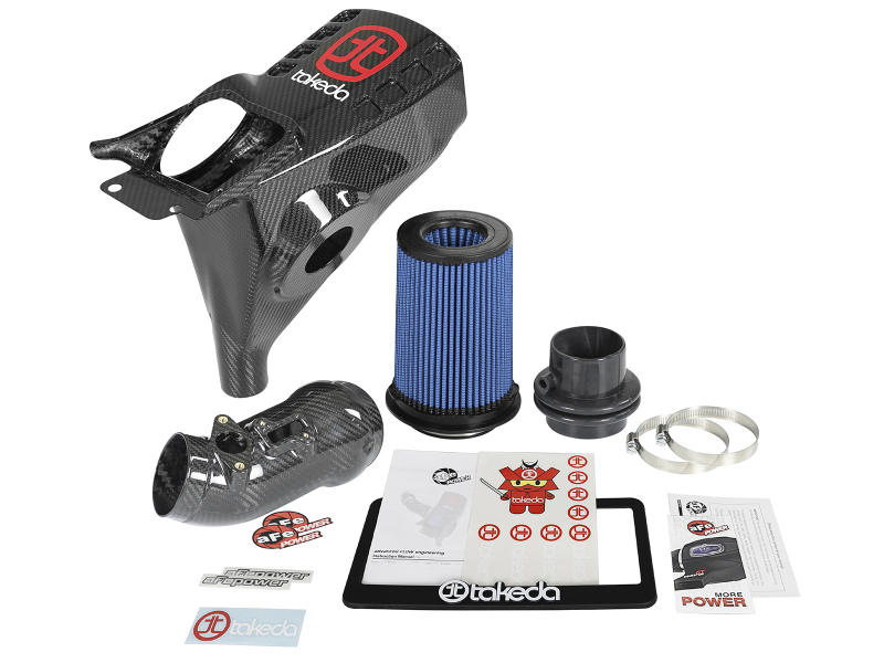 aFe Momentum Black Series Carbon Fiber CAIS w/Pro 5R Filter 17-18 Honda Civic Type R I4-2.0L (t) thumbnail 3