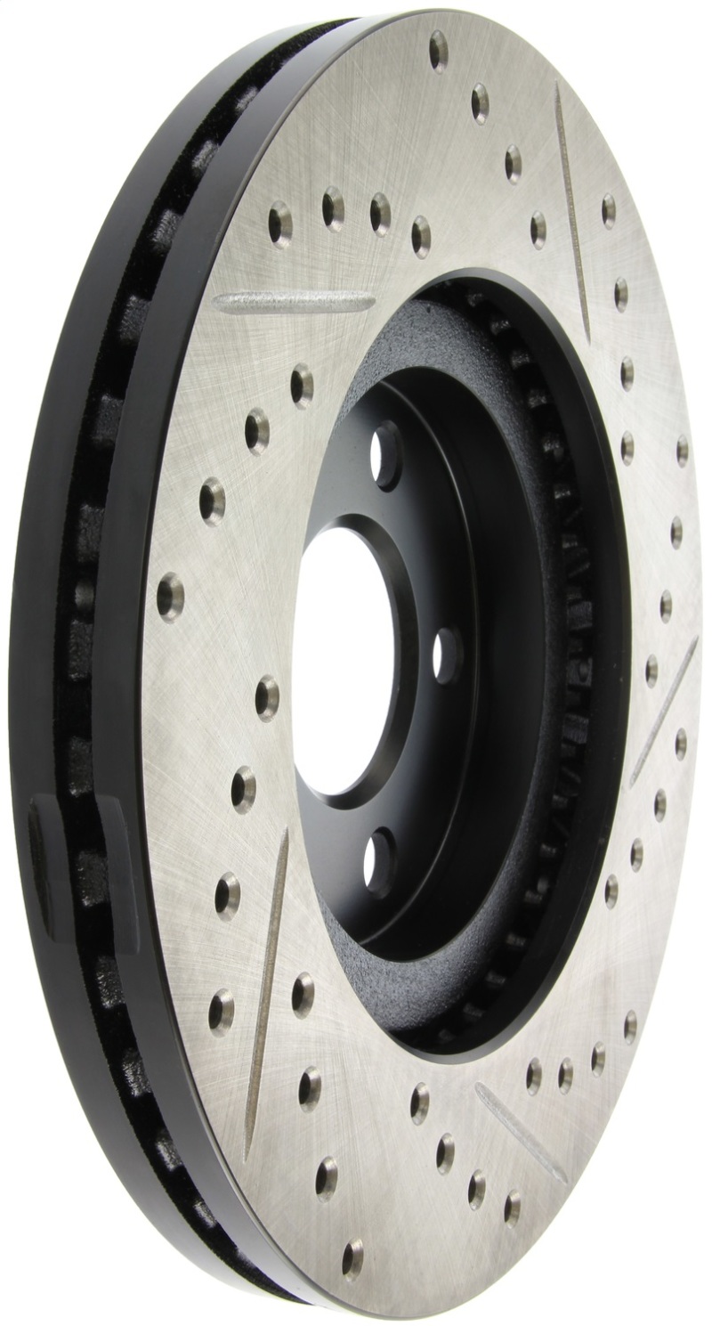 StopTech 03-09 Chrysler PT Cruiser Tur / 03-05 Dodge Neon SRT-4 Front Right Slotted & Drilled Rotor thumbnail 4