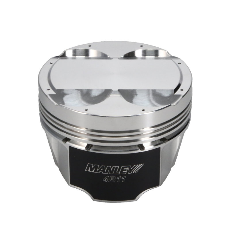 Manley Mitsubishi 4B11 86.5mm Bore 10.0:1 CR +2cc Dome Turbo Tuff Piston Set w/ Rings thumbnail 8