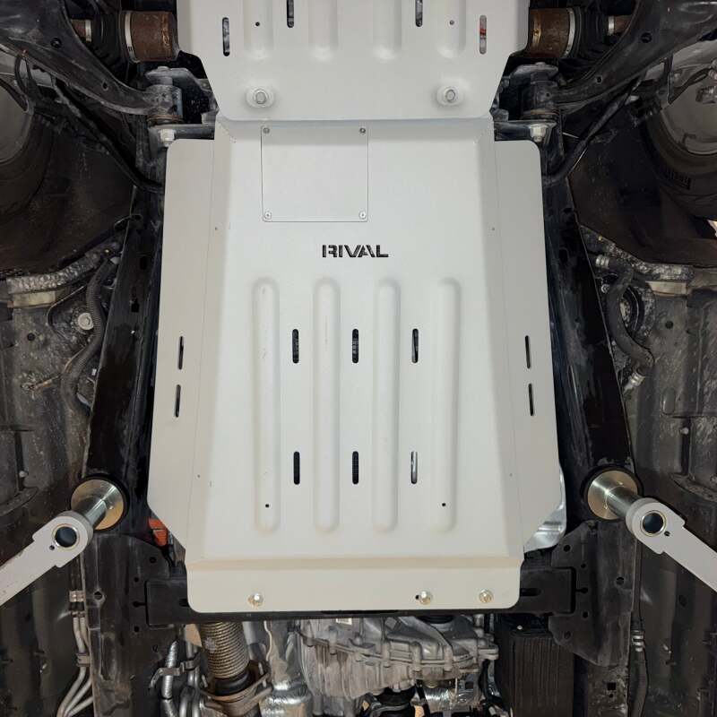 Rival 2015-2026 Ford F150 Powerboost Only Aluminum Transmission Catalytic Converter Skid Plate