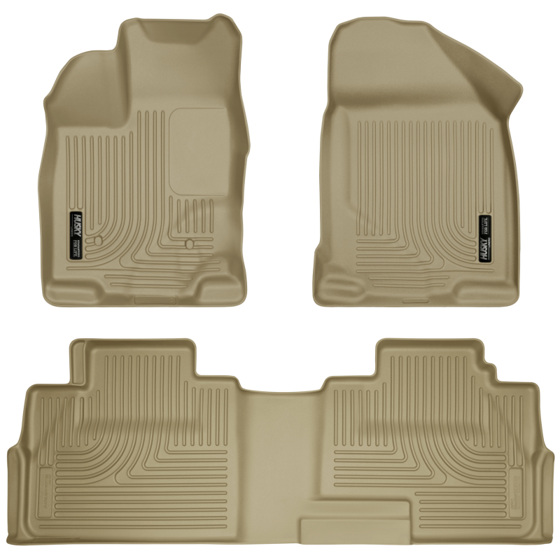Husky Liners 07-13 Ford Edge / 07-13 Lincoln MKX Weatherbeater Tan Front & 2nd Seat Floor Liners thumbnail 2