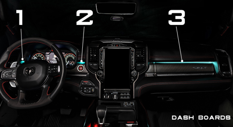 Oracle 19-22 RAM Complete Interior Ambient Lighting ColorSHIFT RGB Conversion Kit
