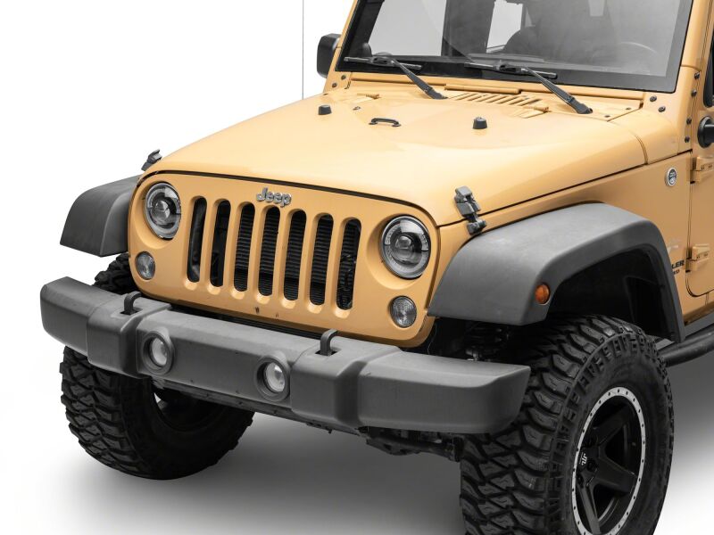Raxiom 18-26 Jeep Wrangler JL/ 20-26 Gladiator JT HiOutput LED Hlights/Angel Eye DRL-Blk-Clear Lens thumbnail 4