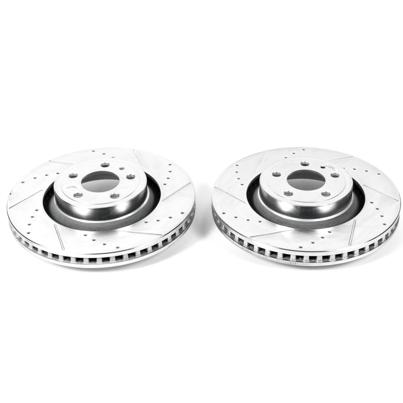 Power Stop 15-19 Ford Mustang Front Evolution Drilled & Slotted Rotors - Pair thumbnail 2