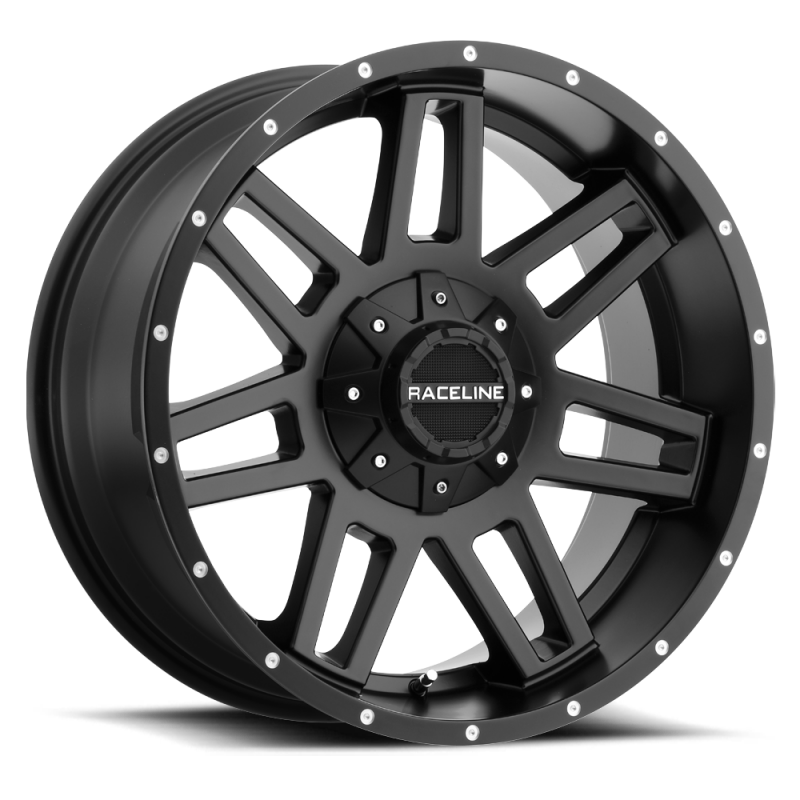 Raceline 931B Injector 17x9in / 8x170 BP / 0mm Offset / 125.2mm Bore - Satin Black Wheel thumbnail 2