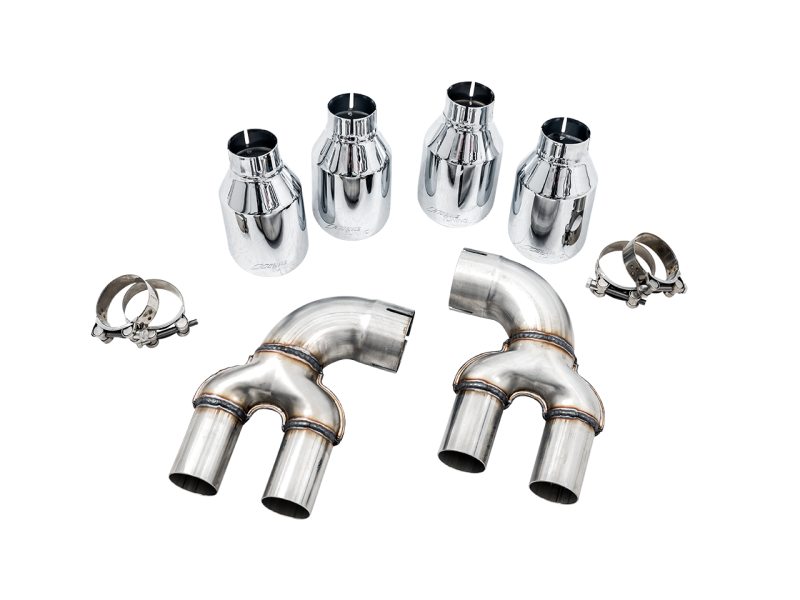 AWE Tuning 2019+ BMW M340i (G20) OE-Config-To-Quad Tip Conversion Kit - Chrome Silver Tip thumbnail 4