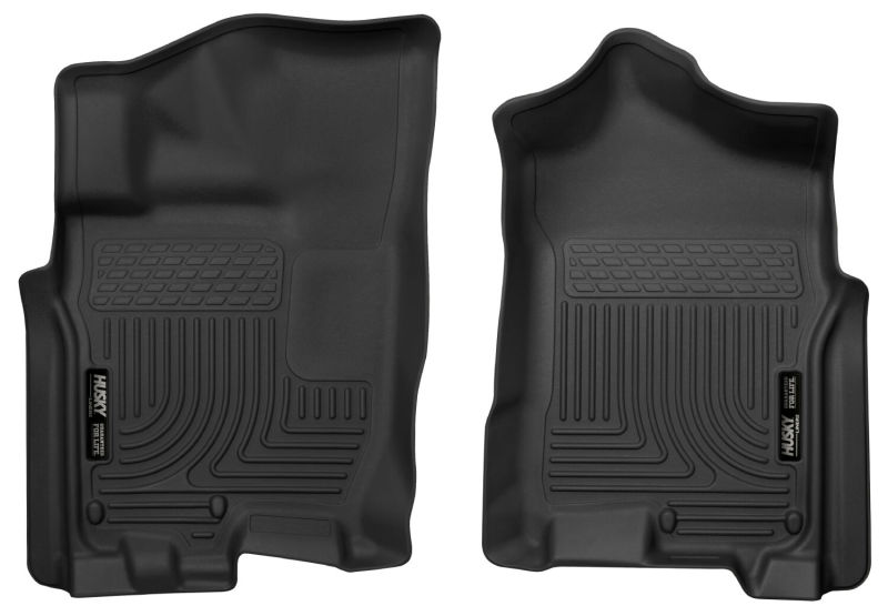 Husky Liners 17-24 Nissan Titan Crew Cab/16-24 Titan XD Crew Cab X-Act Front Floor Liner Set Black thumbnail 9