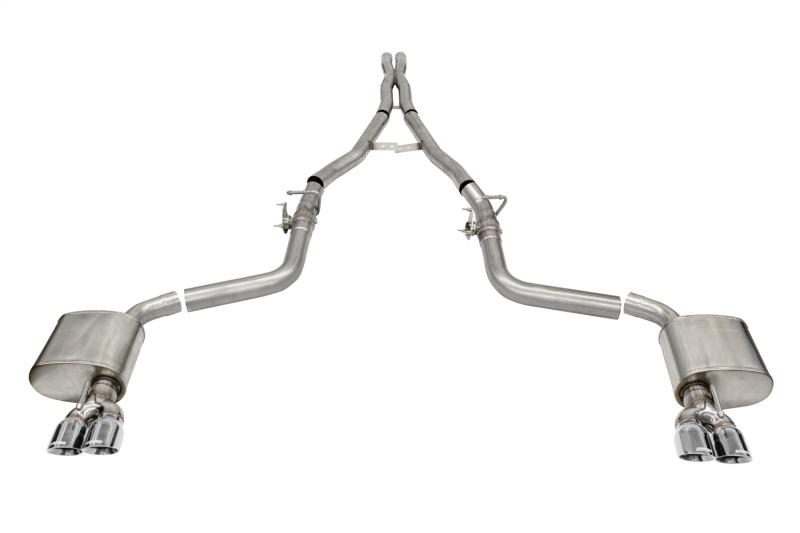 Corsa 15-23 Challenger SRT/Hellcat/Demon/Redeye 2.75in Valved CB DR Exit w/ Twin 3.5in Pol Pro Tips thumbnail 2