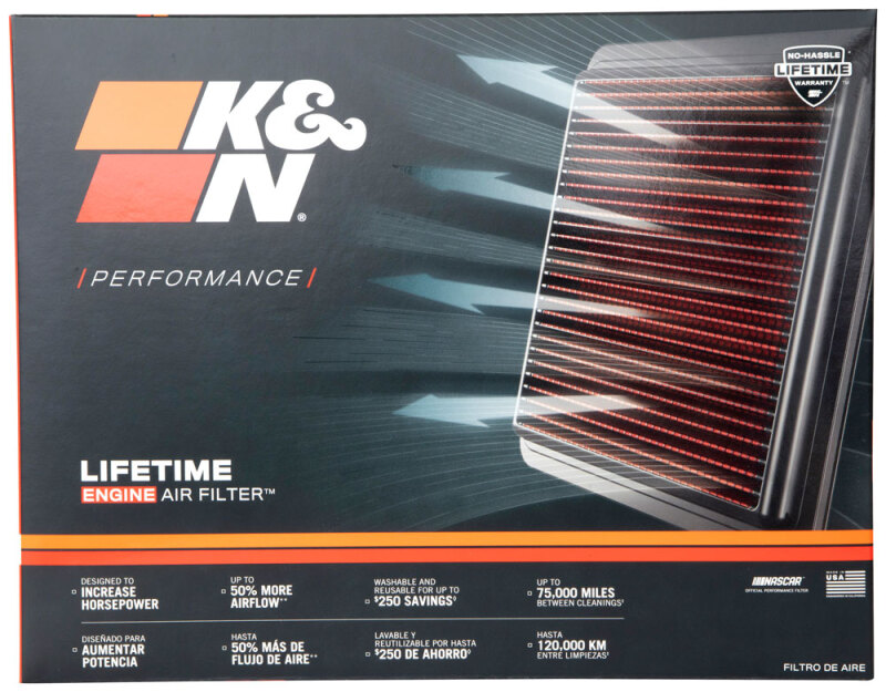 K&N Replacement Air Filter FORD CROWN VICTORIA & MERCURY GRAND MARQUIS 5.0L V8; 86-91 thumbnail 4