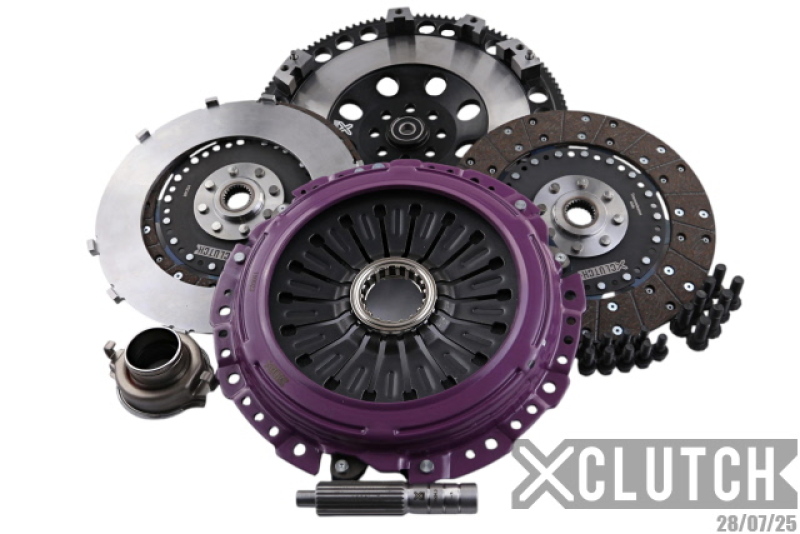 Clutch Kit Inc Flywheel; 9" Twin Solid Organic Clutch Discs