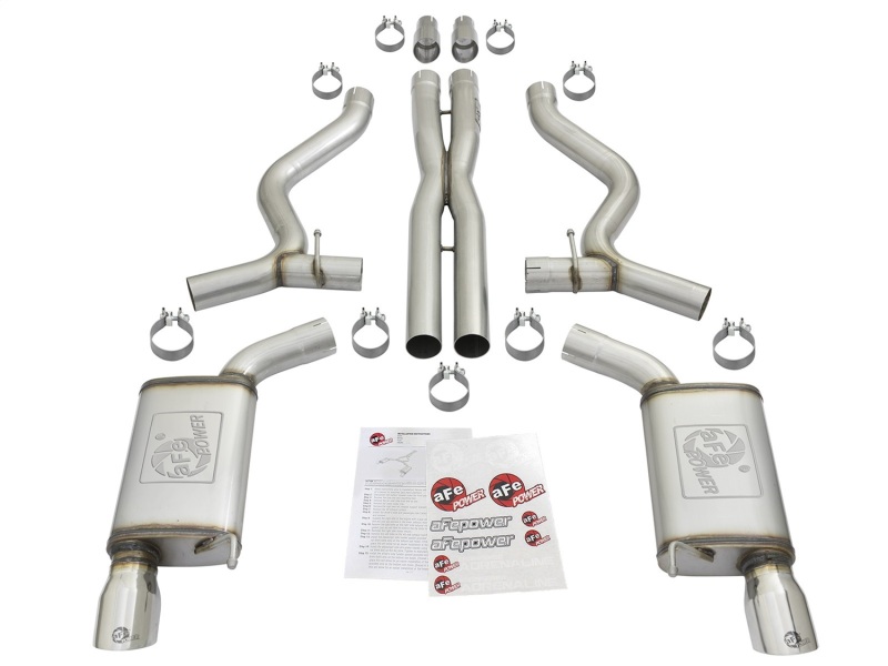 aFe MACH Force XP 3in Sport Tone Cat-Back Exhausts w/ Polished Tips 15-17 Ford Mustang V6/V8 thumbnail 3