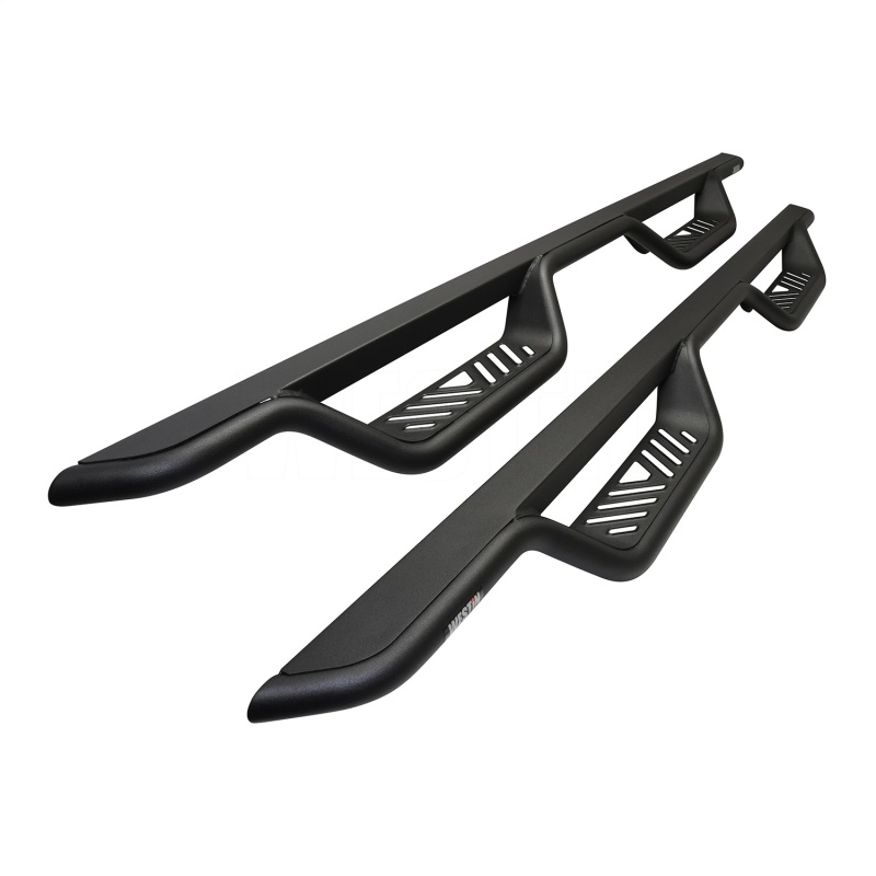 Westin 14-18 Chevrolet Silverado/GMC Sierra Crew Cab Outlaw Nerf Step Bars (Excl. Diesel) -Text. Blk thumbnail 2