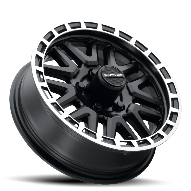 Raceline 953BM Krank 15x5in / 5x114.3 BP / 0mm Offset / 3.19mm Bore - Black & Machined Wheel thumbnail 8