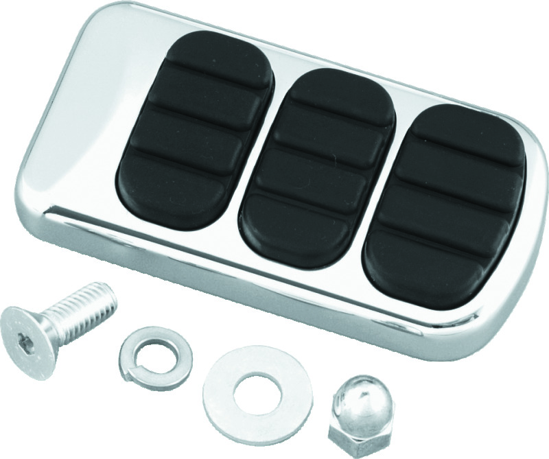 Kuryakyn ISO Standard Brake Pedal Pad Chrome
