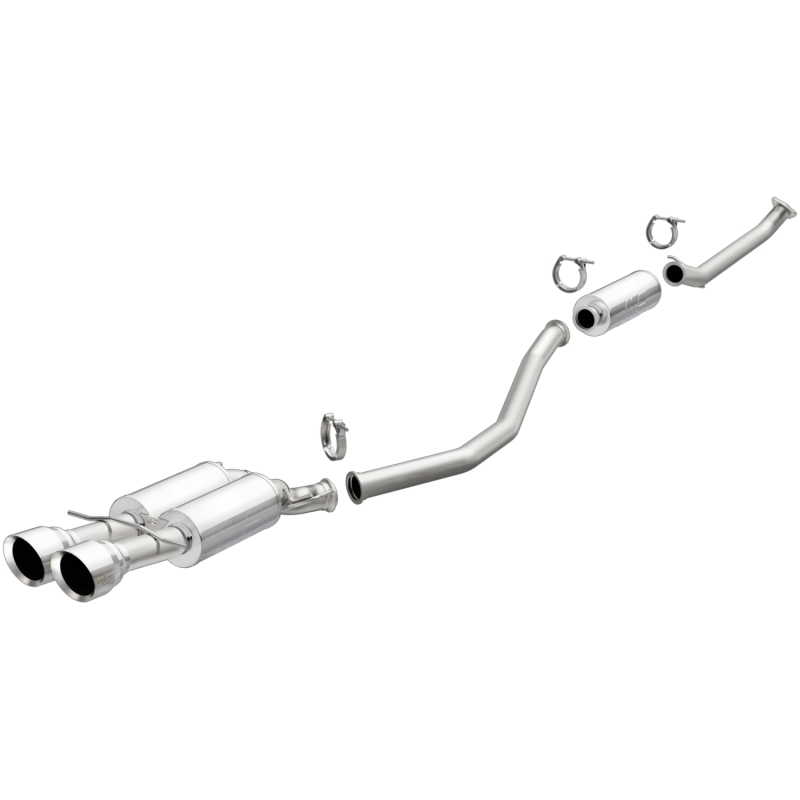 MagnaFlow 2017+ Honda Civic 1.5L 409 SS Single Exit Polished 4.5in Dual Tips Cat-Back Exhaust thumbnail 3