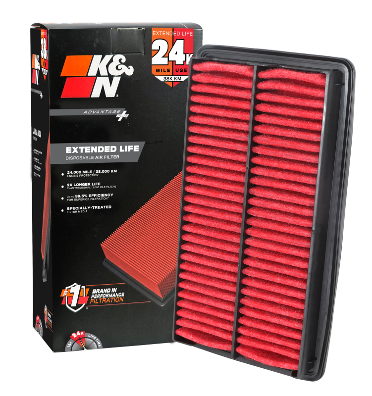 K&N Advantage Plus Air Filter 24K Miles Honda Pilot V6-3.5L F/I 16-22 thumbnail 3