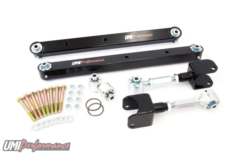 UMI Pro-Touring kit: Roto-Joint lowers, adjustable uppers & axle bushings.