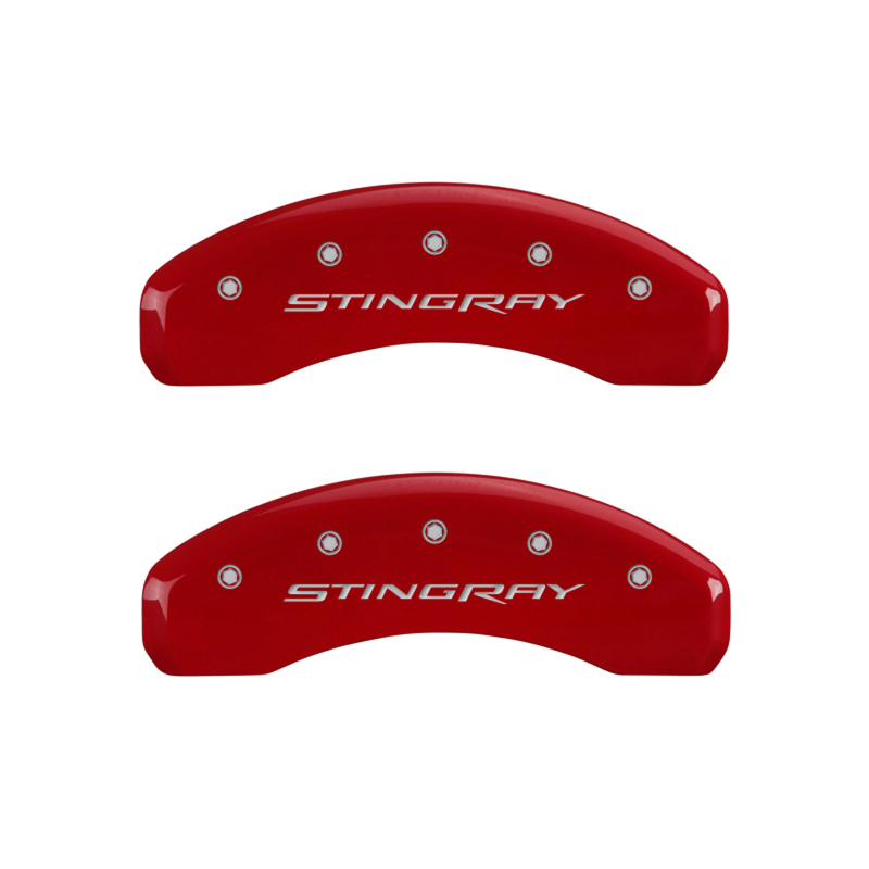 MGP 4 Caliper Covers Engraved Front & Rear Stingray Yellow finish black ch thumbnail 9