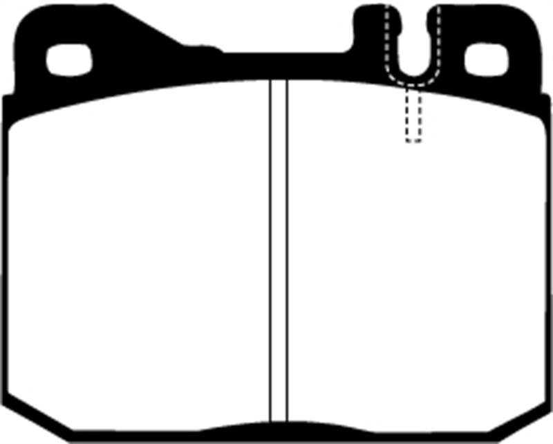 EBC 76-79 Mercedes-Benz 230 Ultimax2 Front Brake Pads thumbnail 2