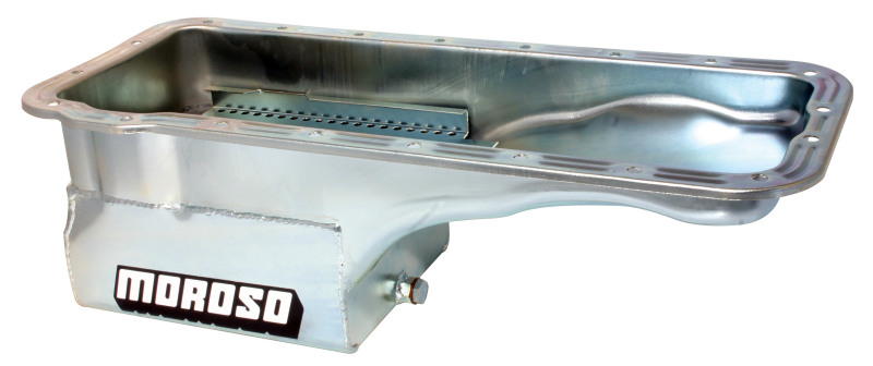 Moroso Ford 352-428 FE (w/Front Sump) Deep Wet Sump 7qt 7.5in Steel Oil Pan thumbnail 6