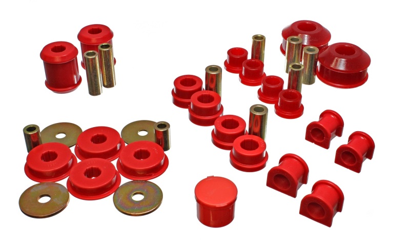 Energy Suspension 03-05 Mitsubishi Lancer EVO 8 Red Hyper-flex Master Bushing Set thumbnail 5