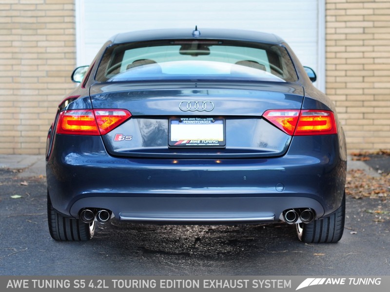 AWE Tuning Audi B8 4.2L Resonated Downpipes for S5 thumbnail 2