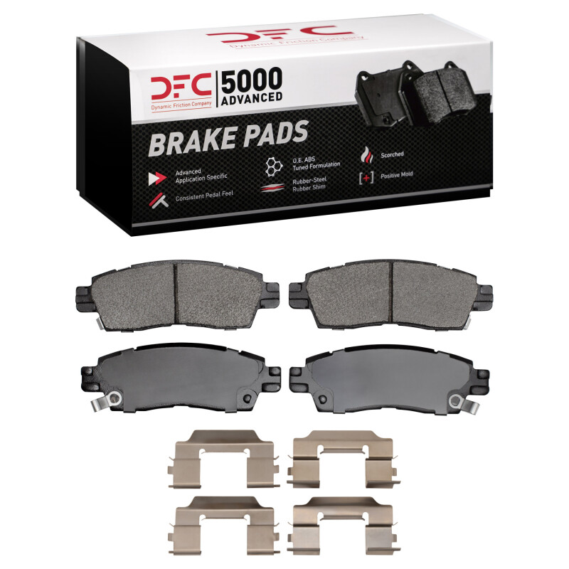 DFC 07-10 Saturn Outlook Rear 5000 Advanced Semi Metallic Brake Pads and Hardware Kit