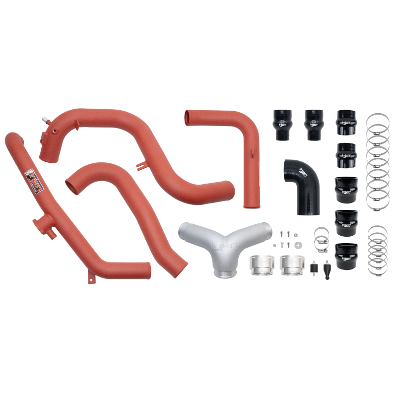Injen 21-23 Ford Bronco 2.7L V6 (TT) EcoBoost SES Intercooler Pipes - Wrinkle Red thumbnail 5