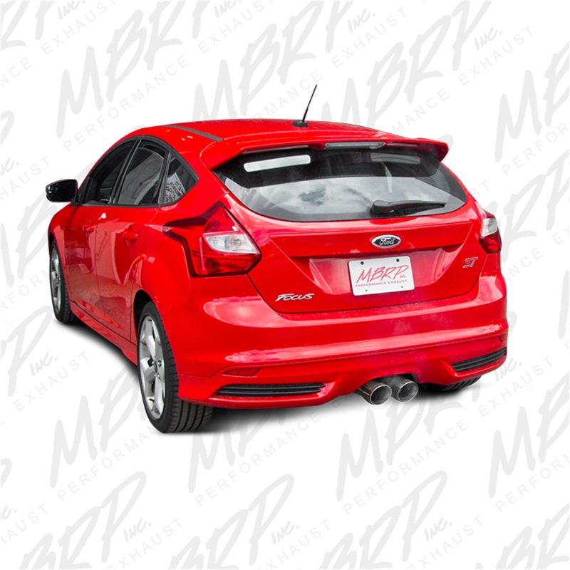 MBRP 13-14 Ford Focus ST 2.0L EcoBoost Dual Center Outlet T304 3in Cat Back thumbnail 6