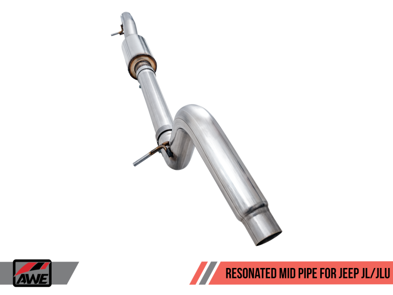 AWE Tuning 2018+ Jeep Wrangler JL/JLU 3.6L Resonated Mid Pipe thumbnail 8