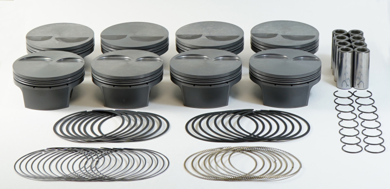 Mahle MS Piston Set GM LS 428ci 4.130in Bore 4in Stk 6.067in Rod .927 Pin -3cc 12.2 CR Set of 8 thumbnail 4