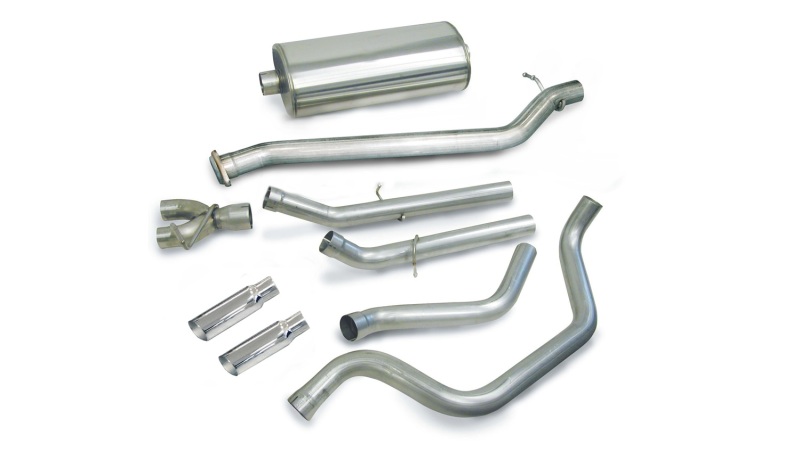Corsa 1999-2007 Chevrolet Silverado Ext. Cab/Short Bed 1500 4.8L V8 Polished Sport Cat-Back Exhaust thumbnail 6
