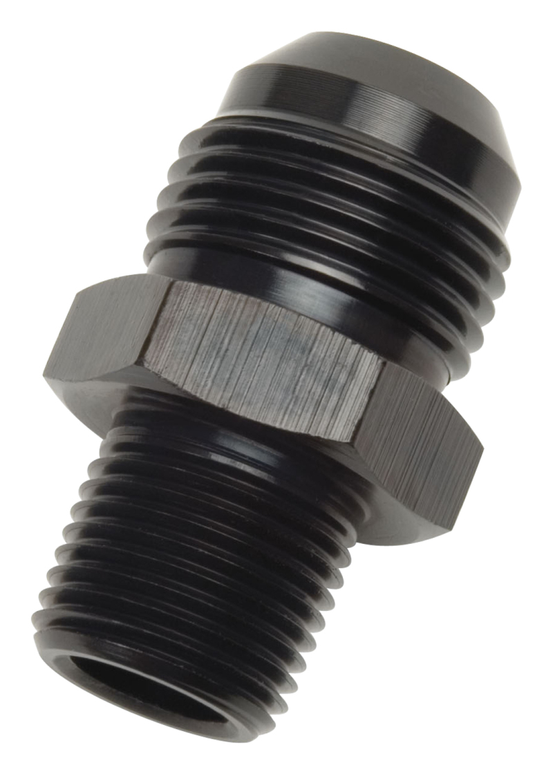 Russell Performance -4 AN to 3/8in NPT Straight Flare to Pipe (Black) thumbnail 9