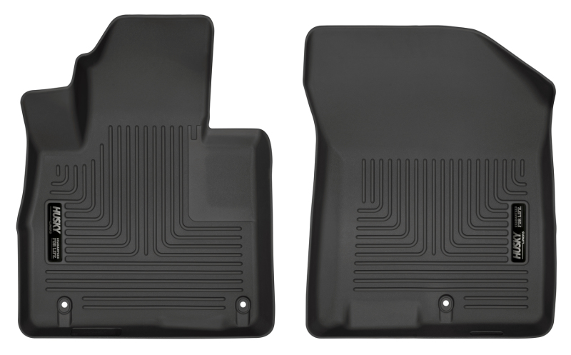 Husky Liners 2019 Hyundai Santa Fe WeatherBeater Black Front Floor Liners thumbnail 2
