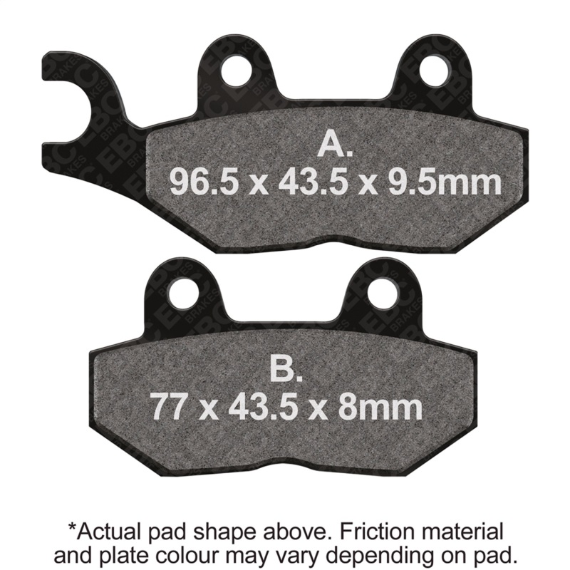 EBC 02-06 Triumph Hinckley Bonneville America 790cc Rear Left Sintered R/HH Brake Pads