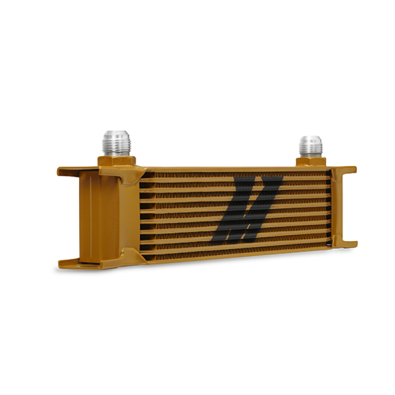 Mishimoto Universal 10 Row Oil Cooler - Gold thumbnail 4