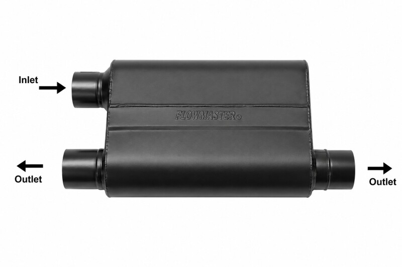 Flowmaster 2.5IN(O)/Dual OUT 80 Series SS Muffler thumbnail 7