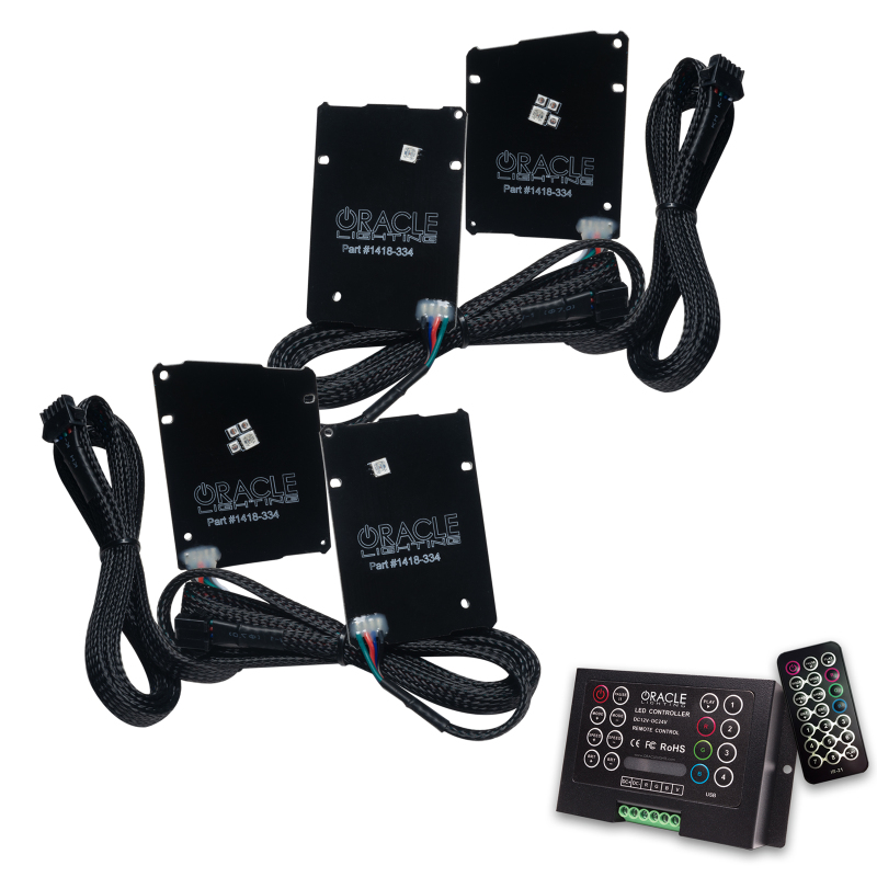 Oracle 19-21 Chevy Camaro LS/LT RGB+A Headlight DRL Kit - ColorSHIFT w/ 2.0 Controller thumbnail 2